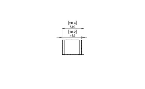 Ecosmart Fire Flex 18PN Peninsula Fireplace Insert - Black Finish / Black Burner - ESF.FX.18PN.B